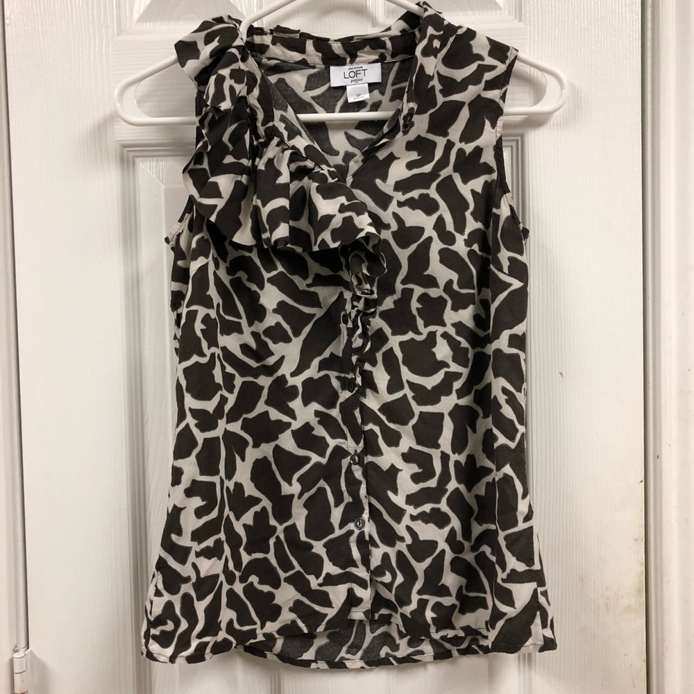 LOFT Cheetah Print Blouse